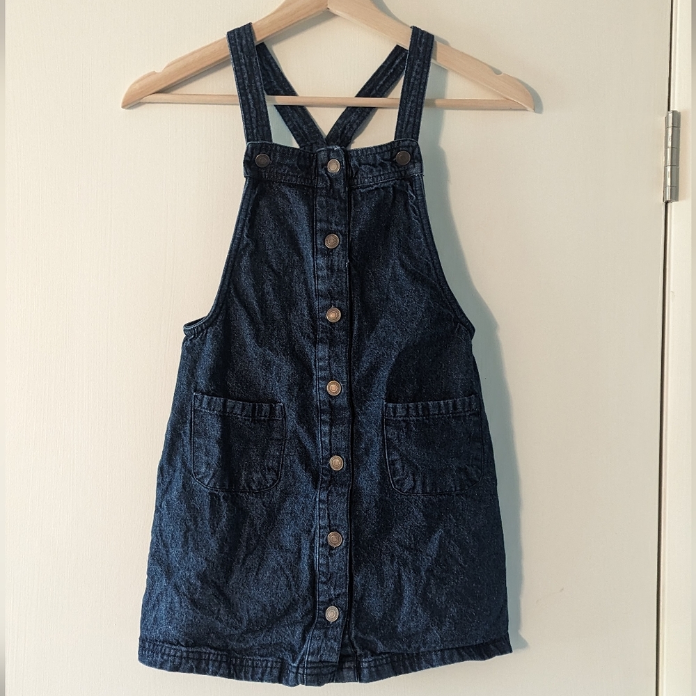 Max Studio Kids denim overall dress